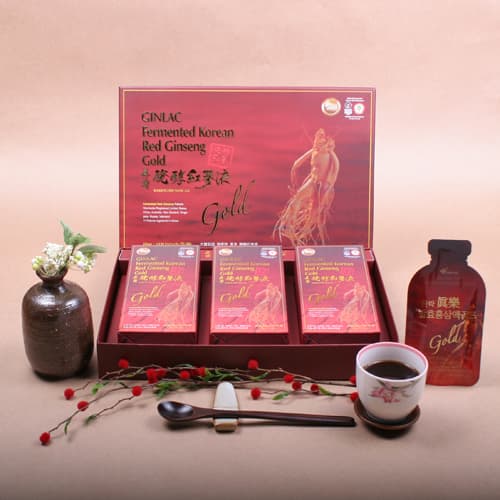 Ginlac Fermented Red Ginseng Power Drink Gold